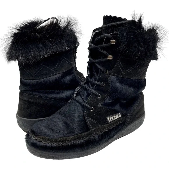 Boots Size Tecnica Black Fur Boots Tecnica Black Fur Boots Size